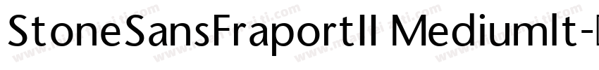 StoneSansFraportII Mediumlt字体转换